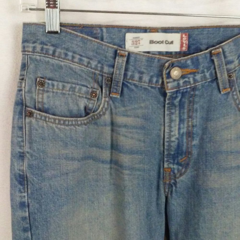 Levis boys 527 jeans 14 Reg W27"xL27" Light blue - Picture 3 of 11